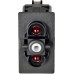 42081RR - On-off-on red illuminated D.P. switch. (1pc)